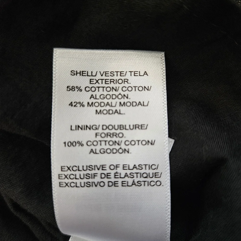 NWT - Lucky Brand Cotton/Modal Fully Lined Smocked Waist Midi Dress - Size L - Picture 12 of 16